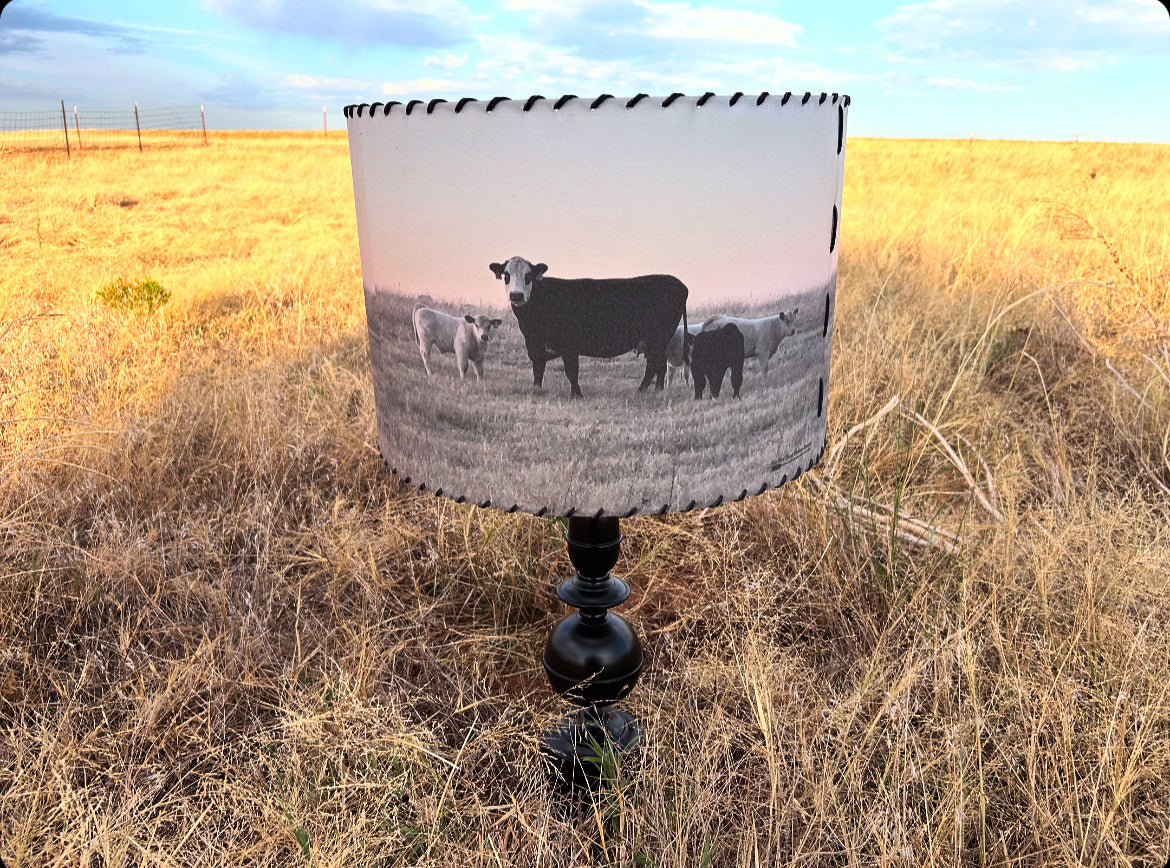 Cow and Calves Lampshade