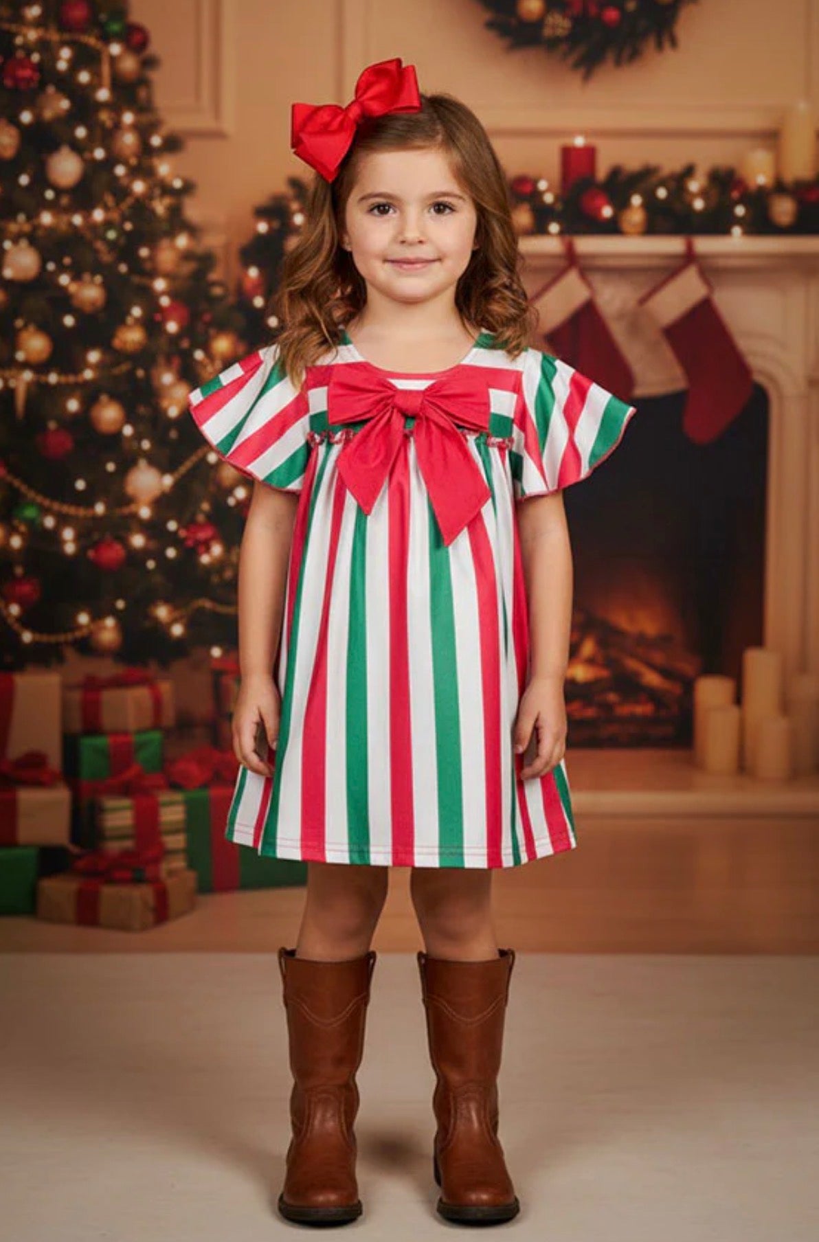 Stripes and Glory Girls Dress