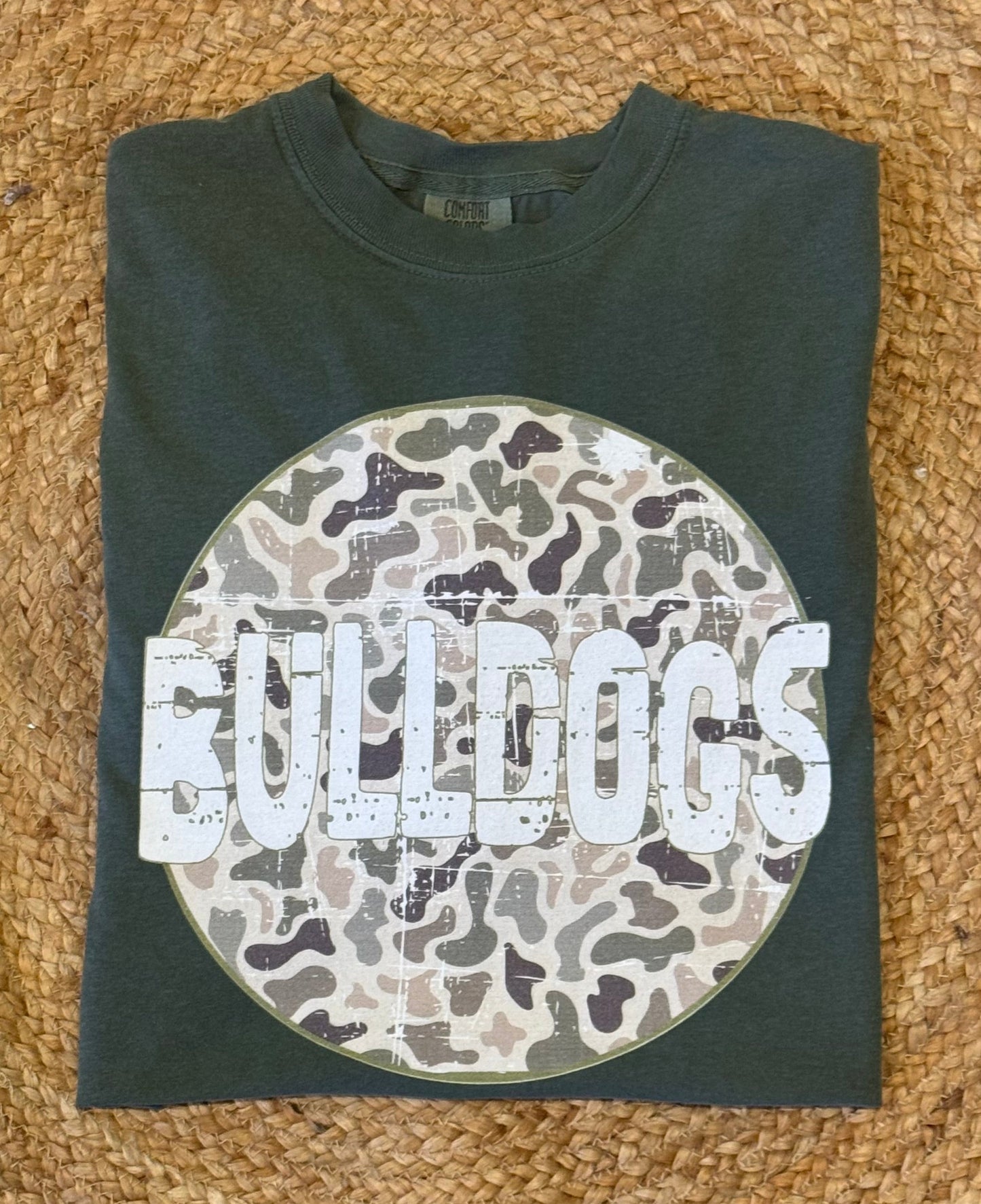 Custom Camo Circle Spirit Tee