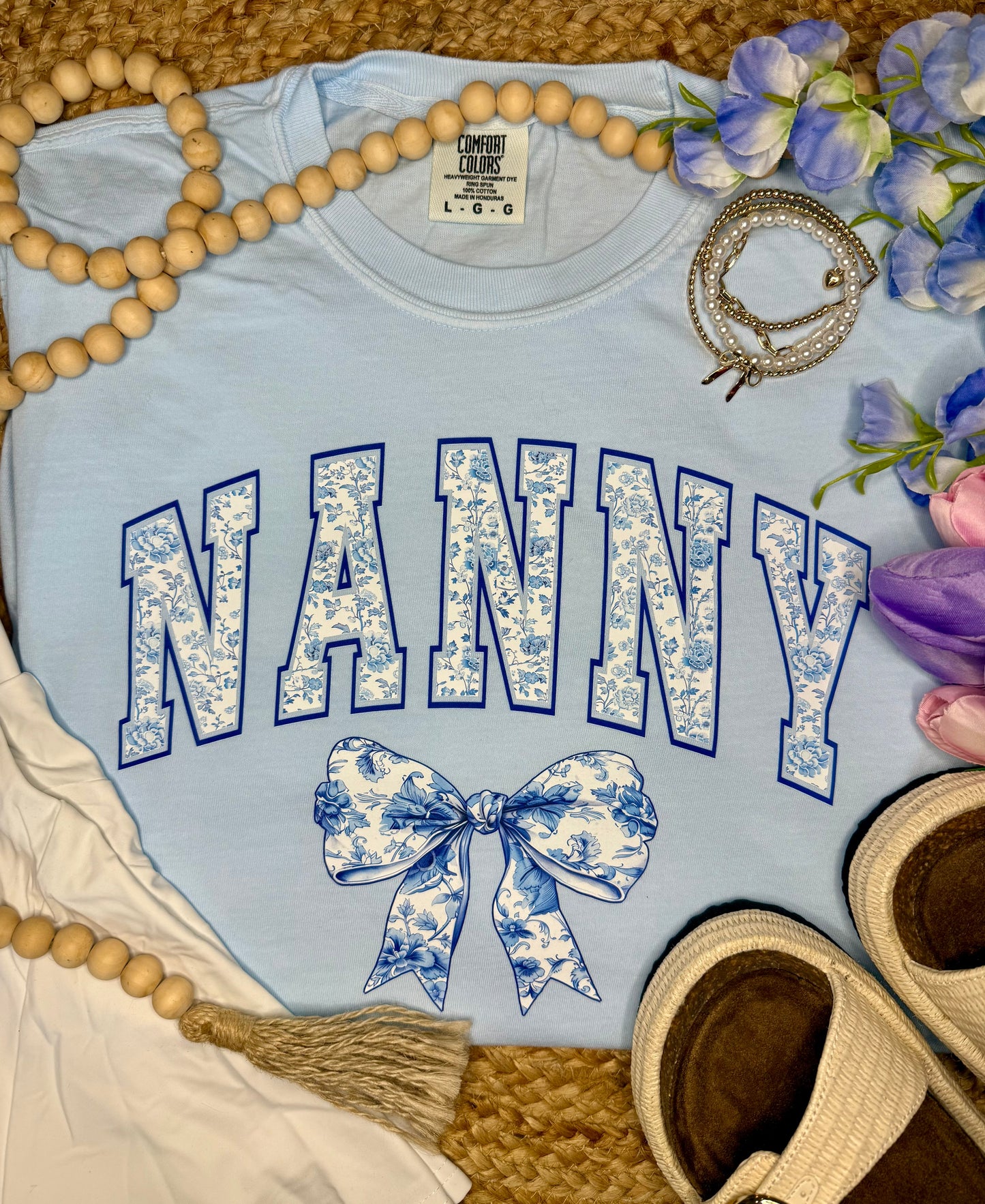 Floral Nanny Bow Tee