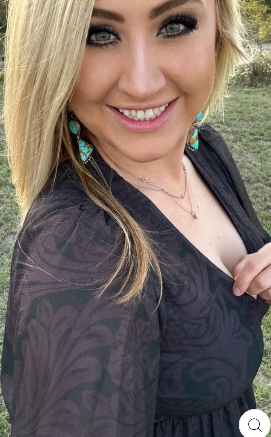 Tooled in Black Dress