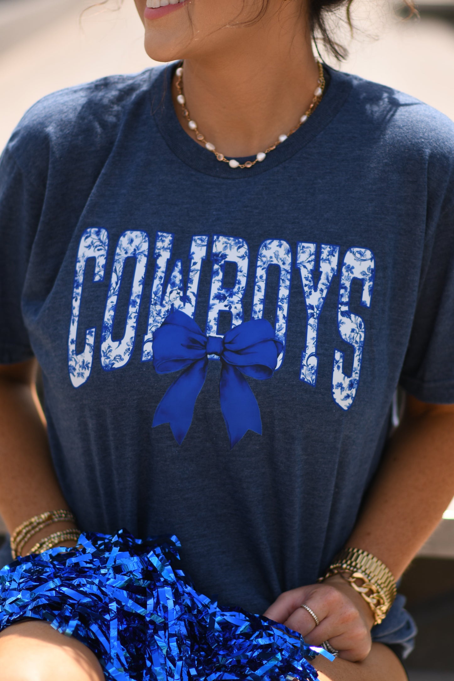 Cowboys Chinoiserie Bow Tee