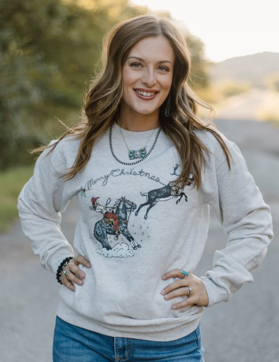 Santa’s Breakaway Babe Sweatshirt