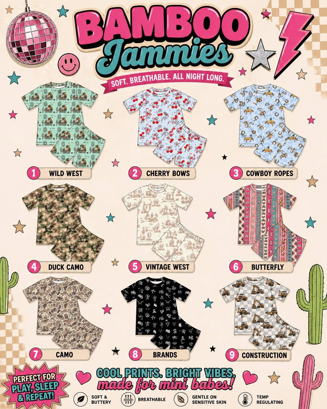 🩵🩷 BAMBOO JAMMIES 🩷🩵