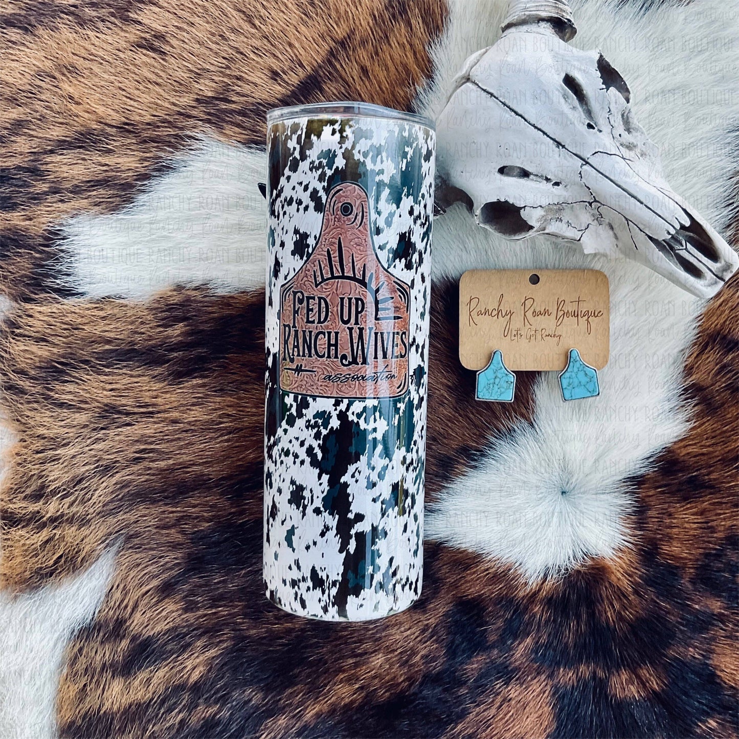 Fed Up Ranch Wife 20oz Skinny Tumbler