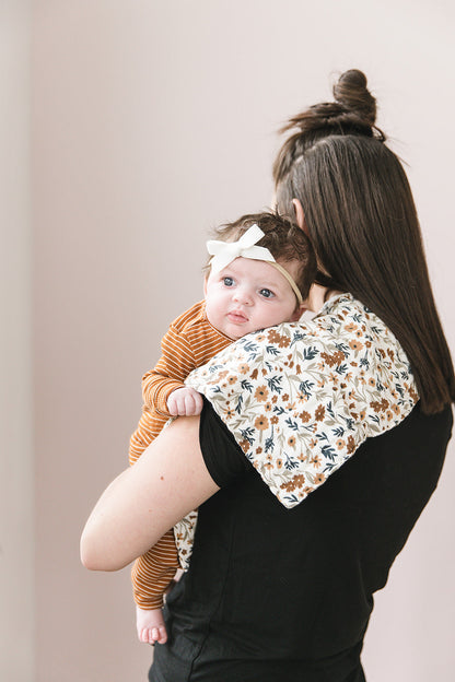 Harvest Floral Muslin Burp Cloth