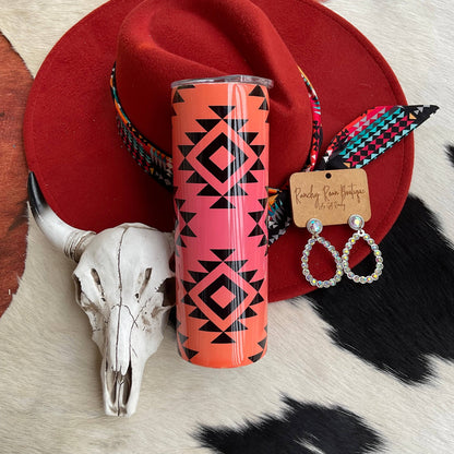 Ombré Aztec Western  20oz Skinny Tumbler