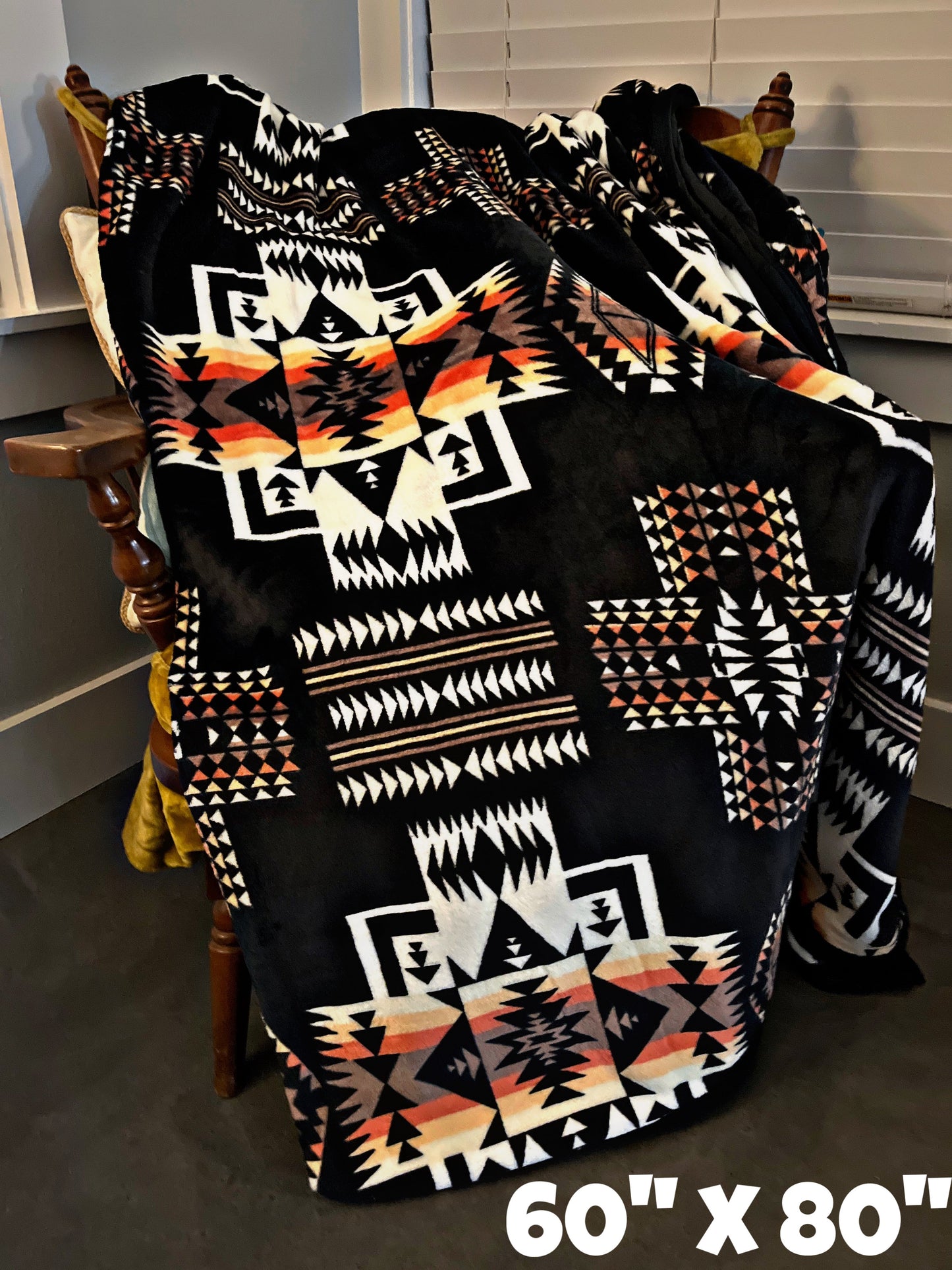 Black/Brown Southwest Blanket