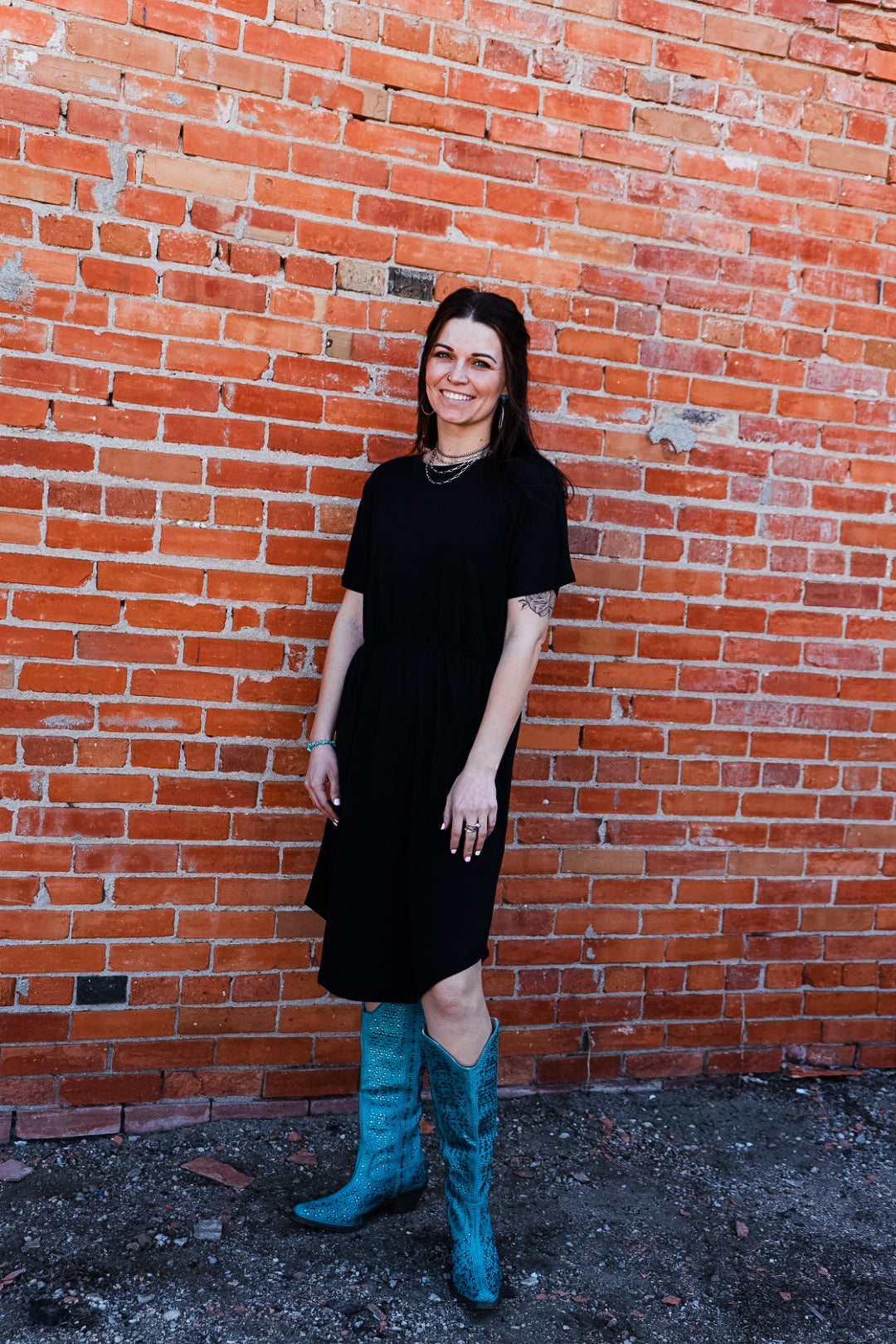 Brown Eyed Girl Scoop Neck Dress