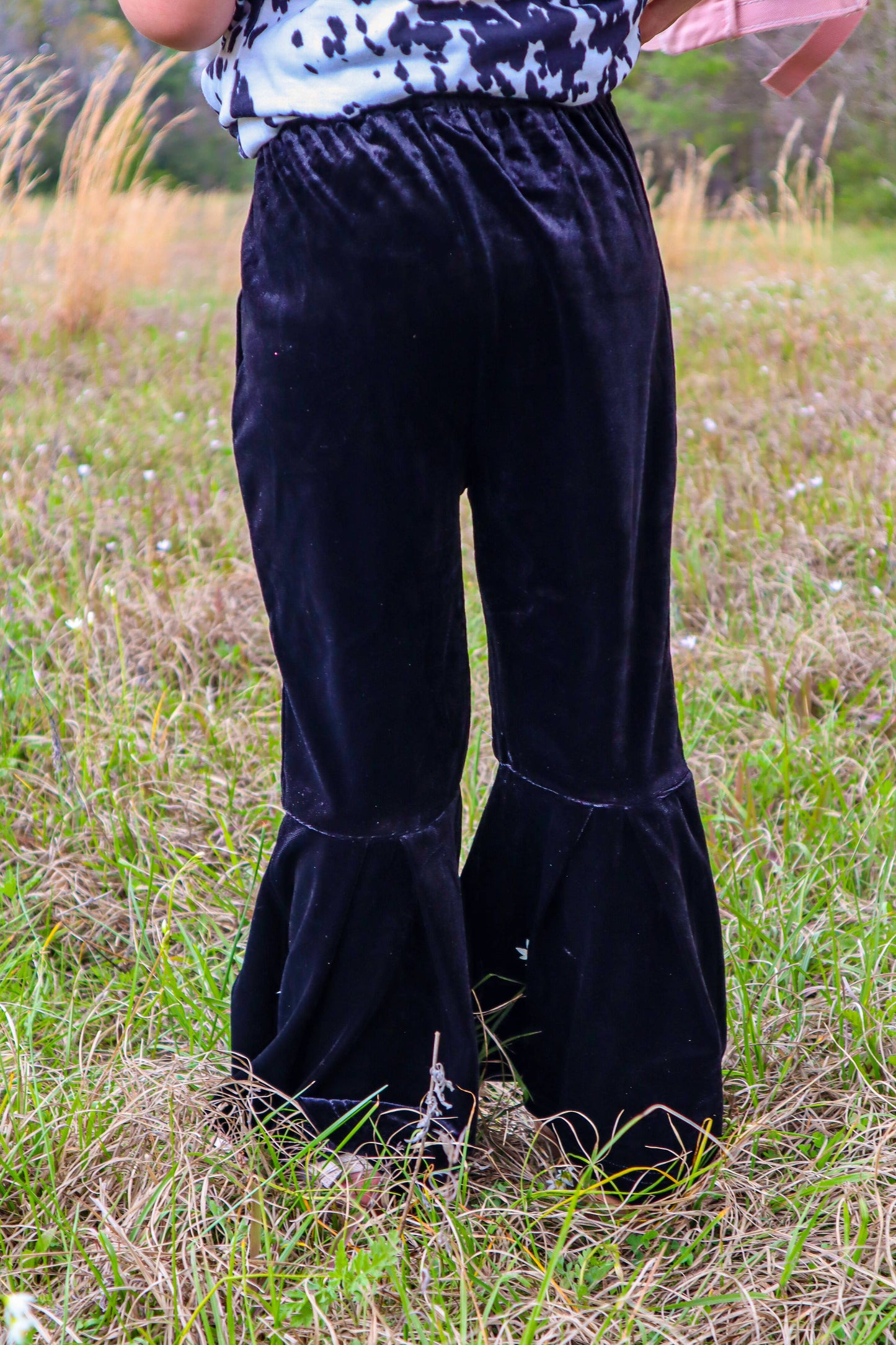 Dani Velvet Kids Bell Bottom Pants