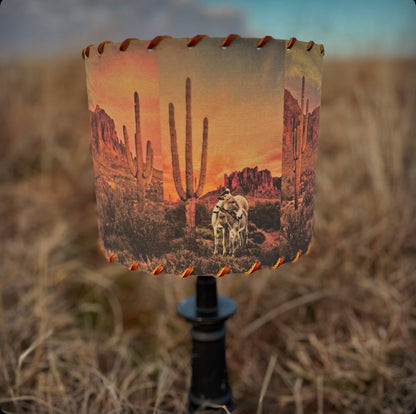 Desert Burros Lampshade 8-inch Small