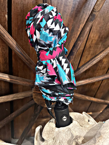 Pink Aztec Print Umbrella