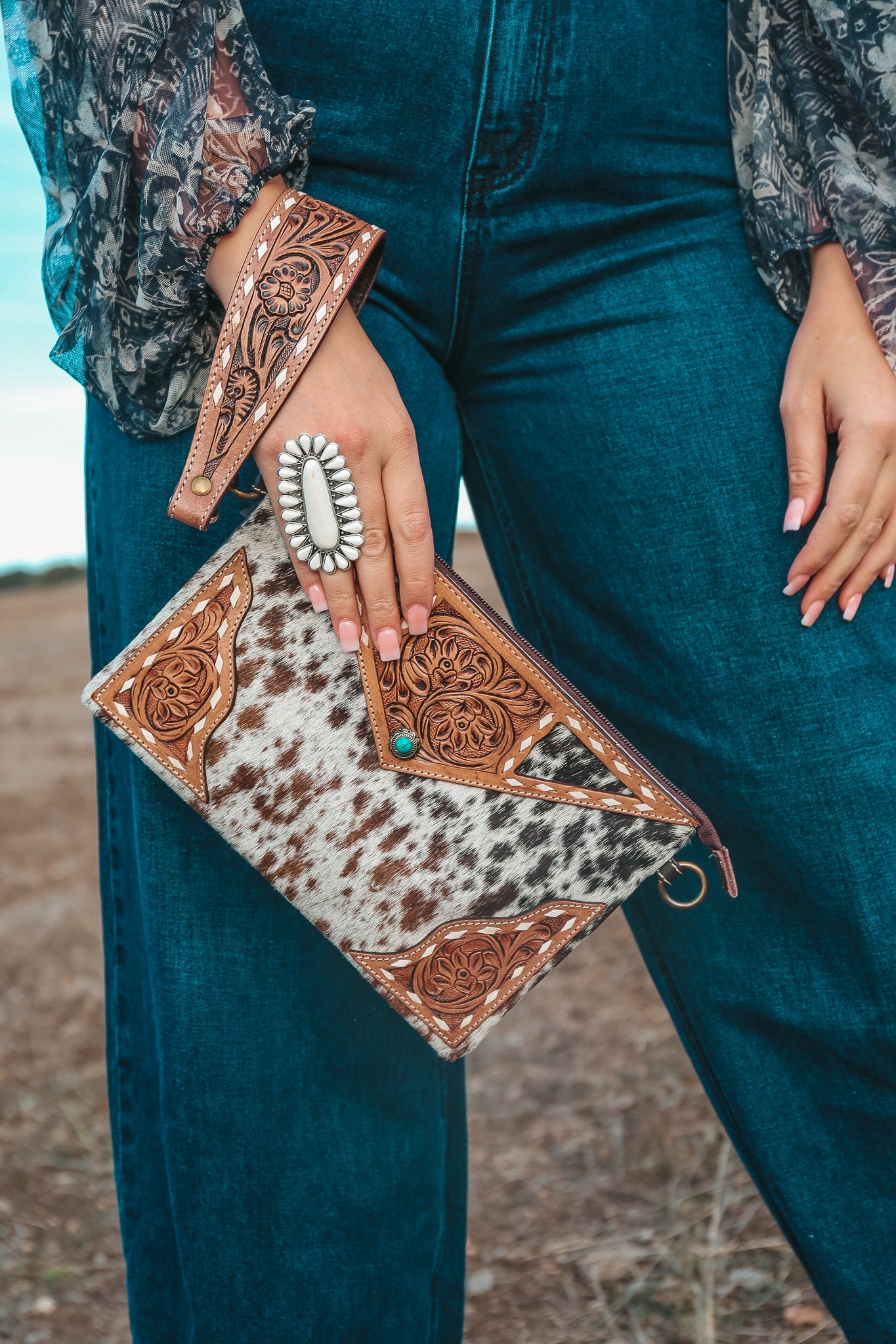 The Claudette Wristlet / Crossbody a Haute Southern Hyde by Beth Marie Exclusive