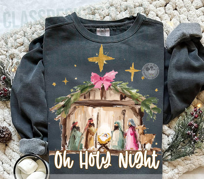 Comfort Colors Christian Nativity Scene T-Shirt