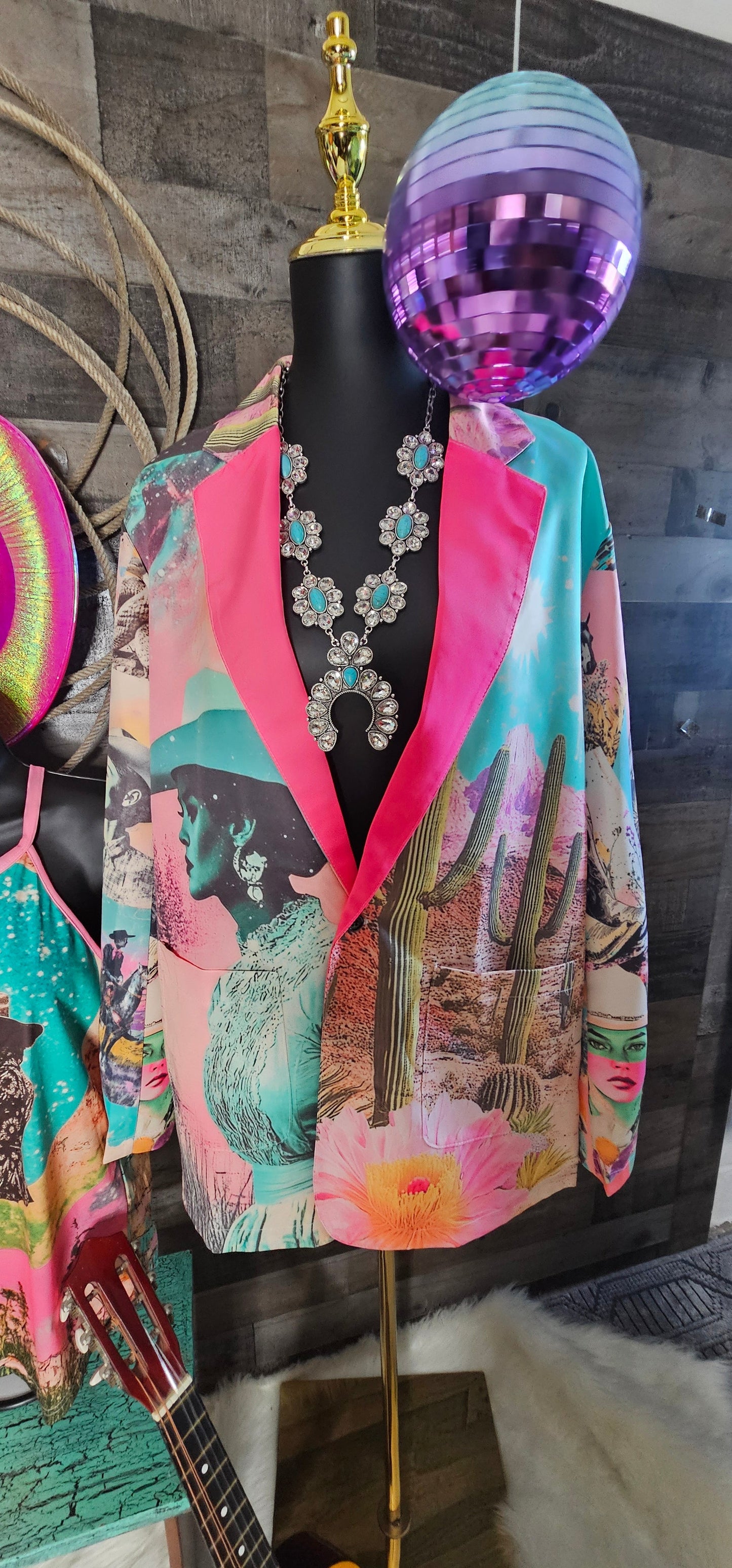 Baha Ranch Retro Pop Western Pop Cowgirl Blazer