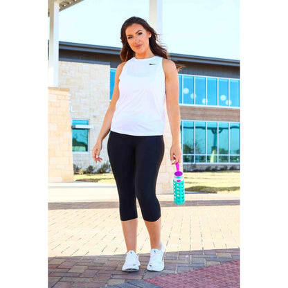 Ready to Ship | The Cassandra - Black CAPRI with POCKETS