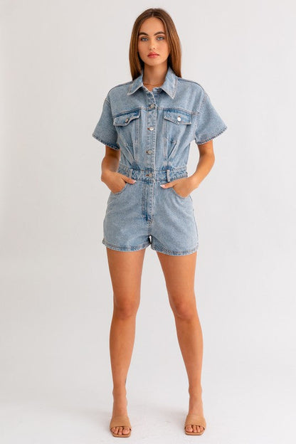 The Dimitri Denim Romper