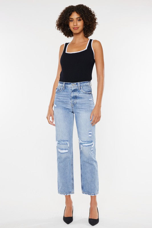 The Bennie High Rise 90's Boyfriend Jeans