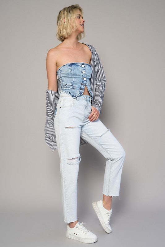 The Kinsley Straight Leg Jean