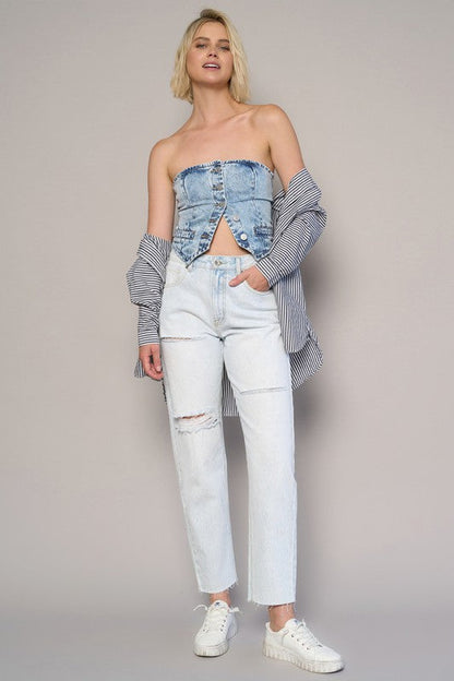 The Kinsley Straight Leg Jean