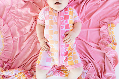 SUMMER SUNSET CHECKERS DREAM SHORTIE