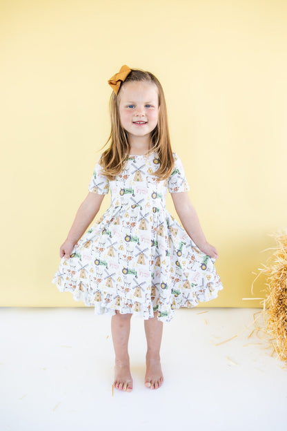 FARM LOVIN' DREAM RUFFLE DRESS