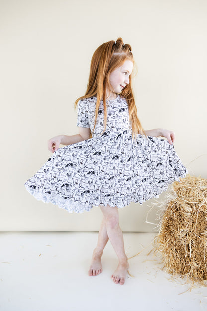 LOCALLY GROWN DREAM RUFFLE DRESS