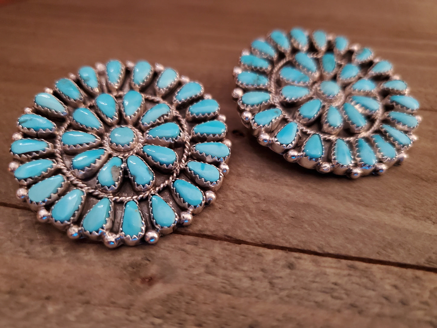 ALICIA WILSON XL TURQUOISE CLUSTER STUDS