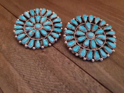 ALICIA WILSON XL TURQUOISE CLUSTER STUDS