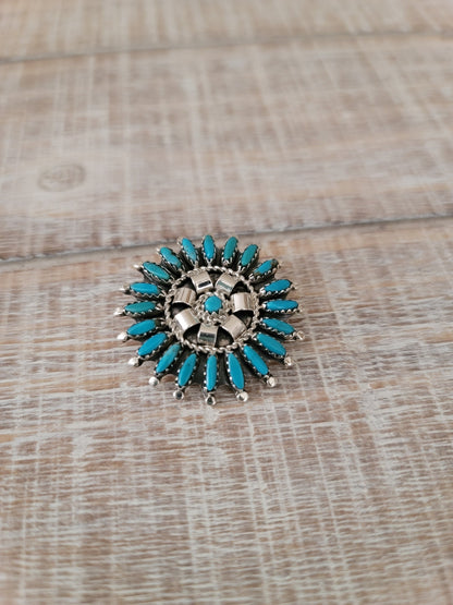 ROSEMARY TOM NEZ TURQUOISE HAT PIN