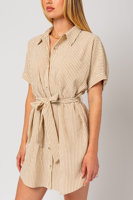 The Donna Button Down Shirt Dress