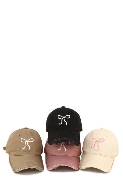 The Ribbon Embroidered Dad Cap