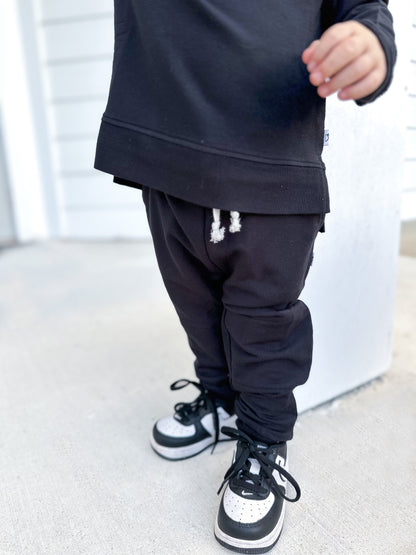 BLACK TERRY DREAM JOGGER