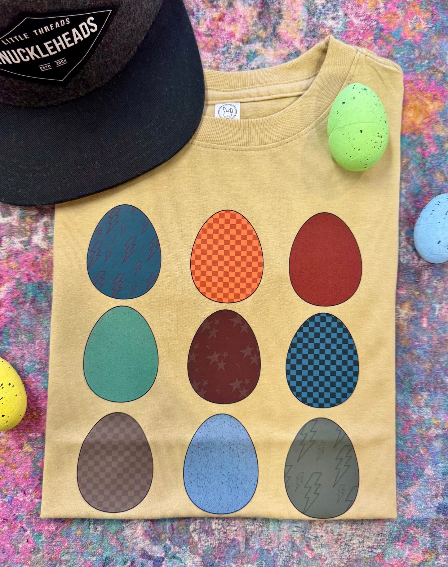 Retro Boys Easter Eggs Tee