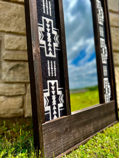 Aztec Body Mirrors: Black