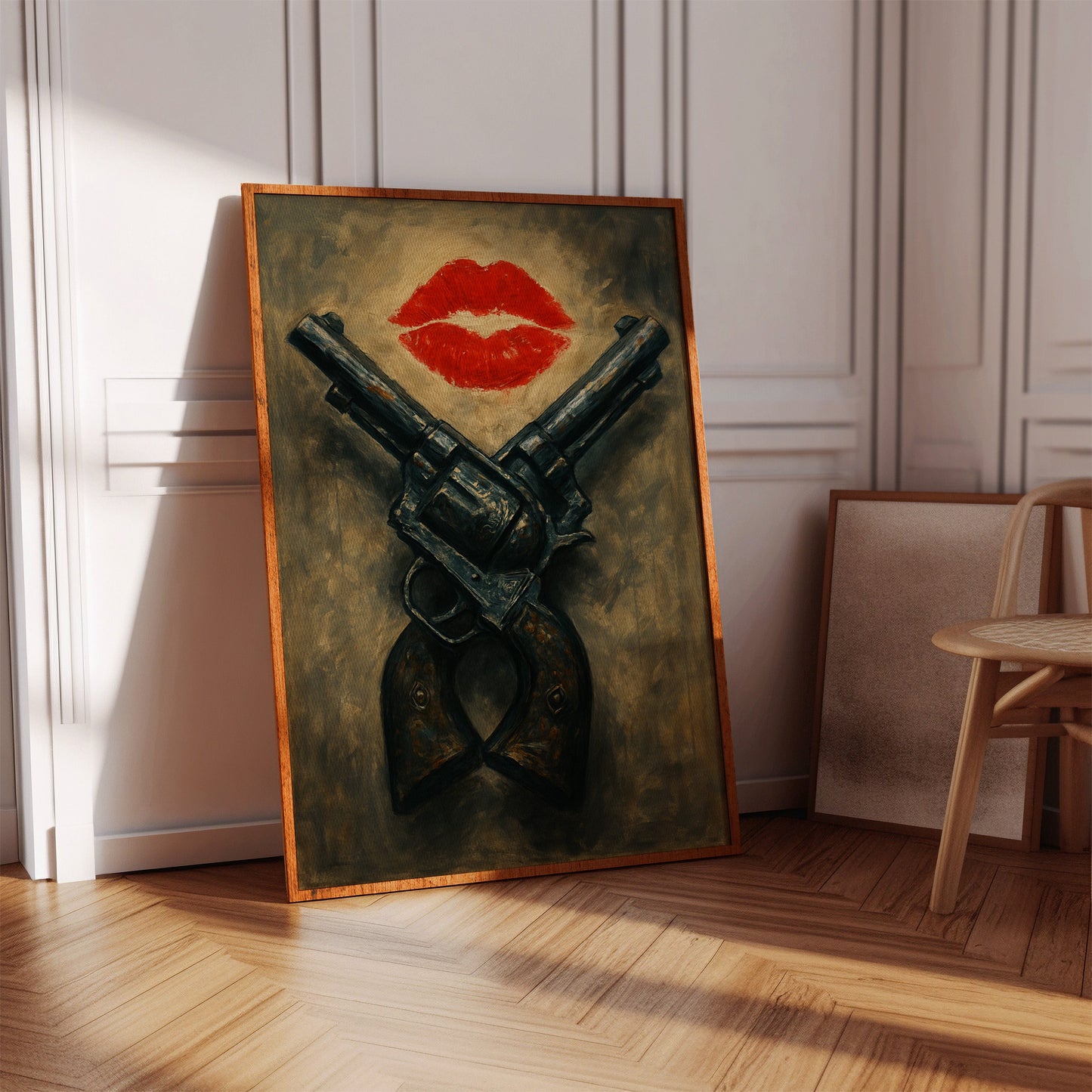 Kiss Kiss Bang Bang Western Print