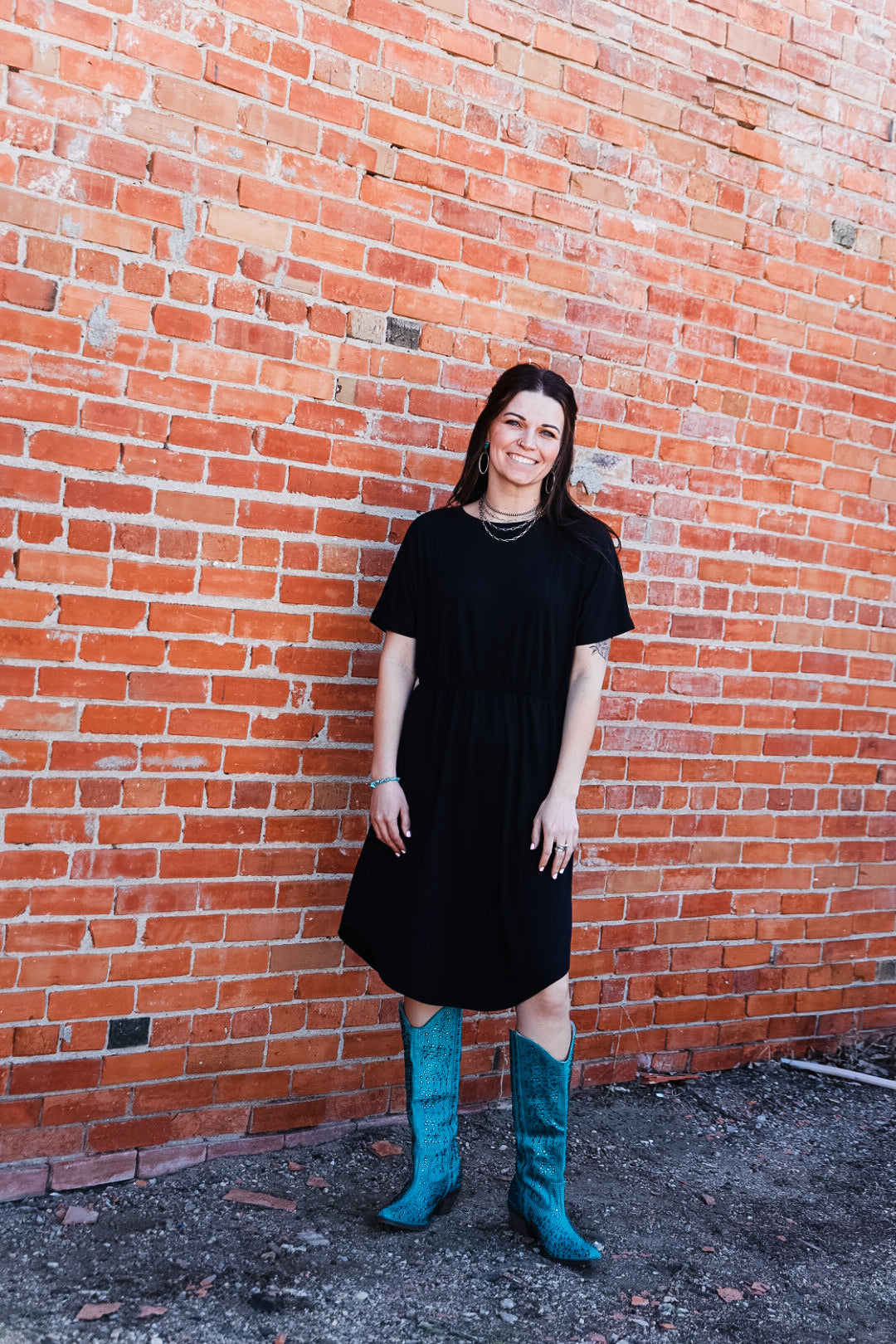 Brown Eyed Girl Scoop Neck Dress