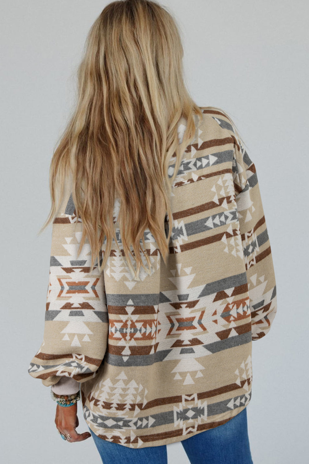 Apricot Aztec Sweatshirt