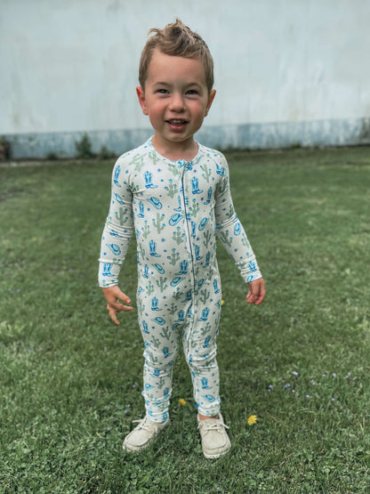 Wild West Cowboy Ribbed Bamboo Sleeper