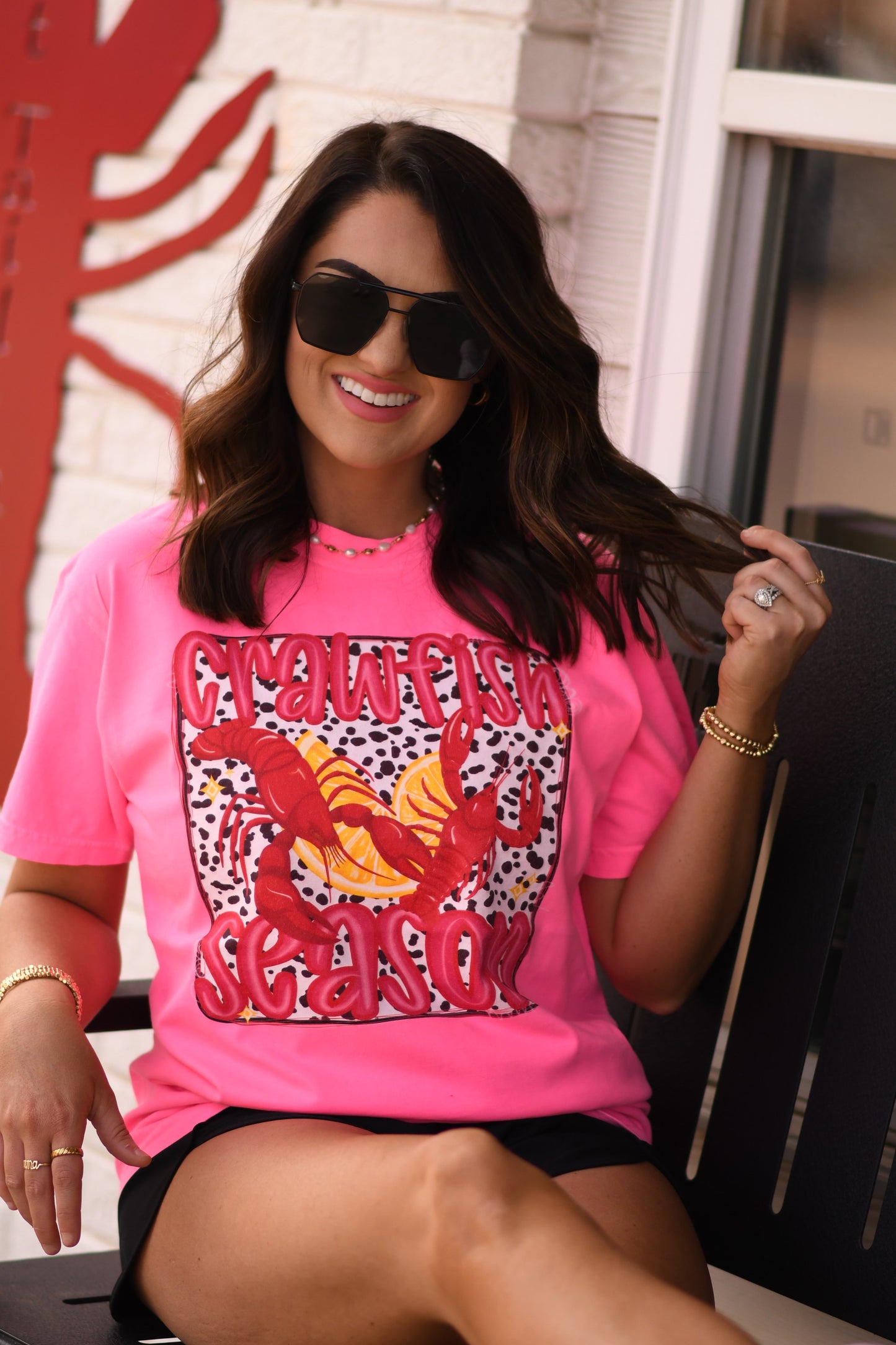 Crawfish Season Dalmatian Tee
