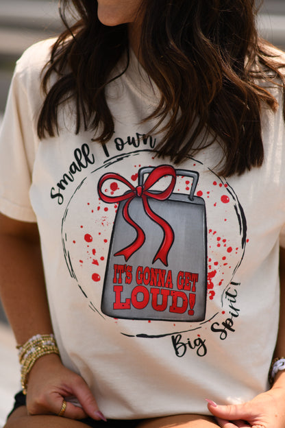 Red Small Town Big Spirit Tee