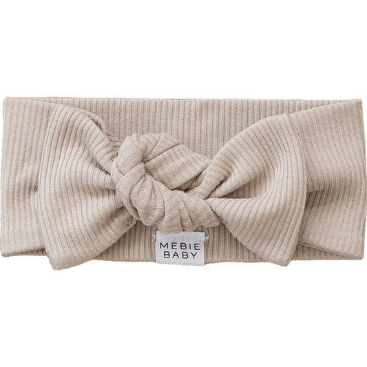 Oatmeal Organic Cotton Ribbed Head Wrap