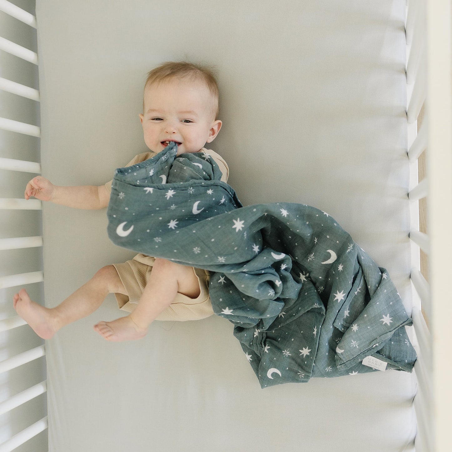 Oatmeal Bamboo Stretch Crib Sheet