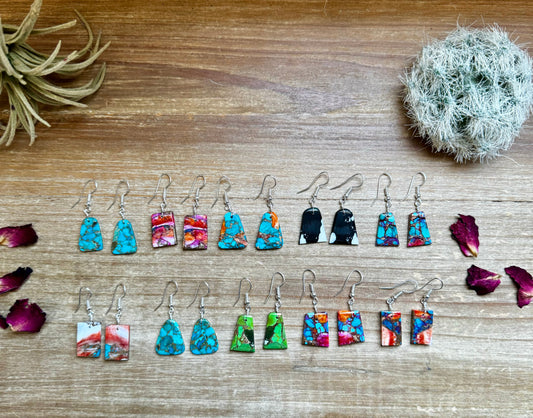 Mini Slab Earrings - Pick your style