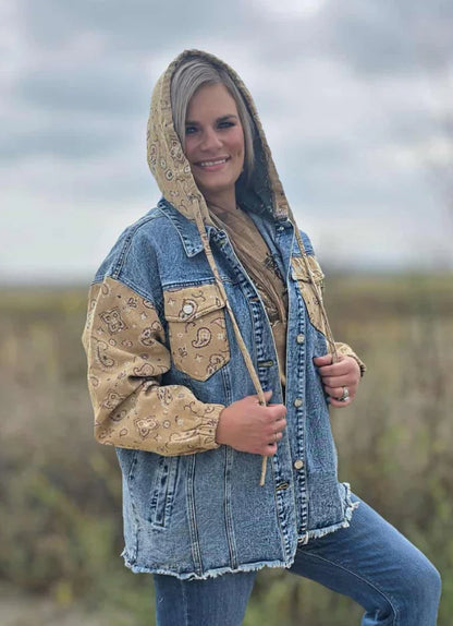 BANDANA COUNTRY DENIM SHACKET
