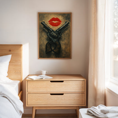 Kiss Kiss Bang Bang Western Print