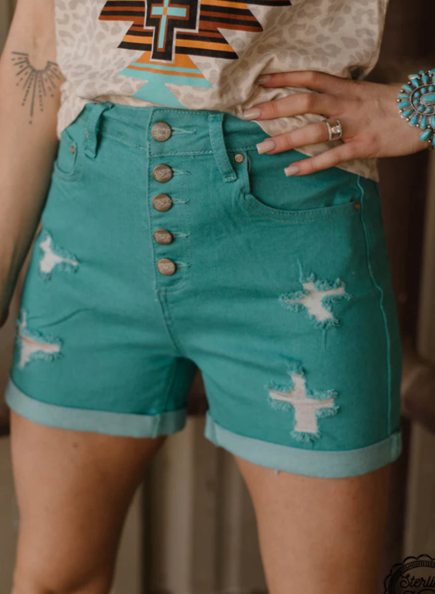 Tennessee Walking Shorts- Turquoise