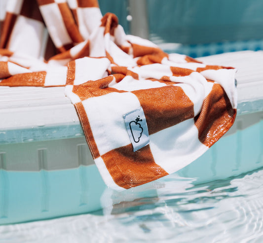 COPPER CHECKERS DREAM TOWEL