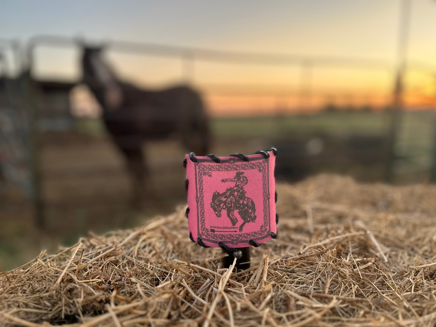 Nightlight Bandana Bronc Hot Pink Black