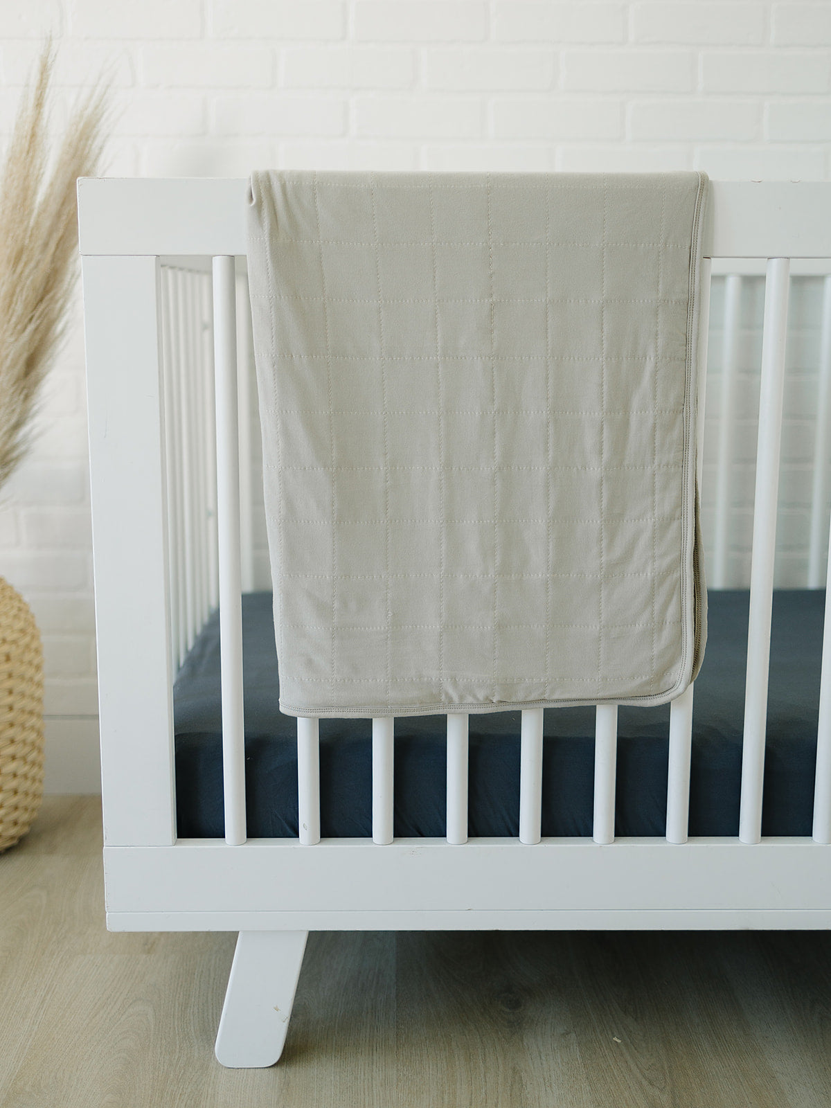 Charcoal Bamboo Stretch Crib Sheet